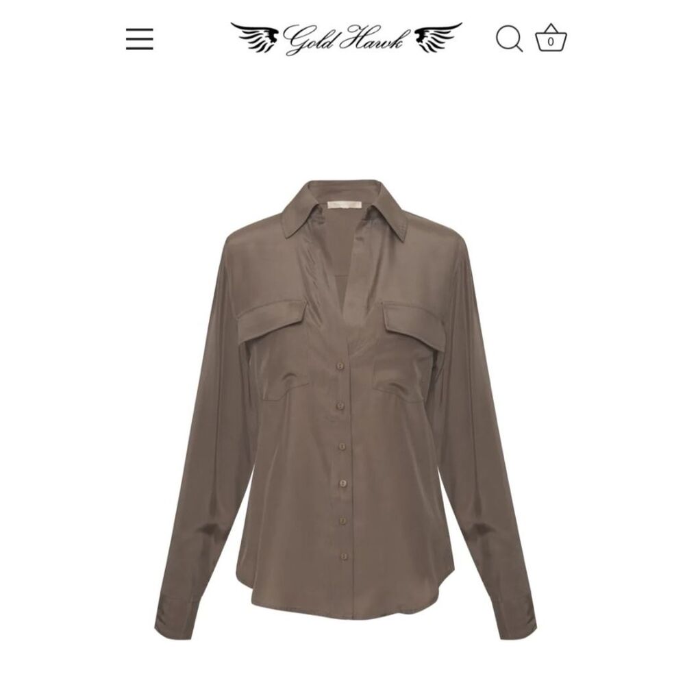 Gold Hawk Button Down - image 1